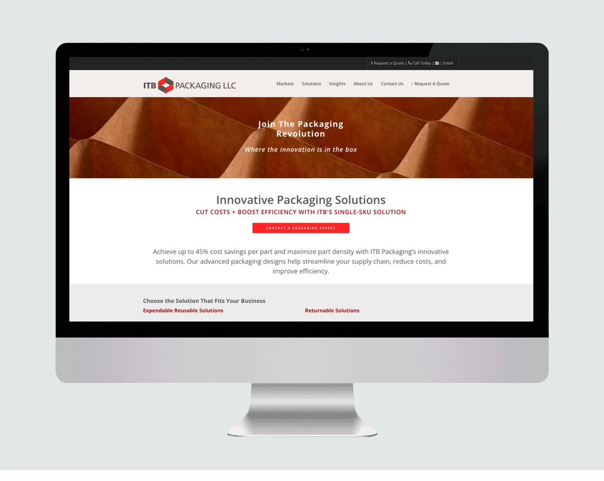 ITB Packaging website